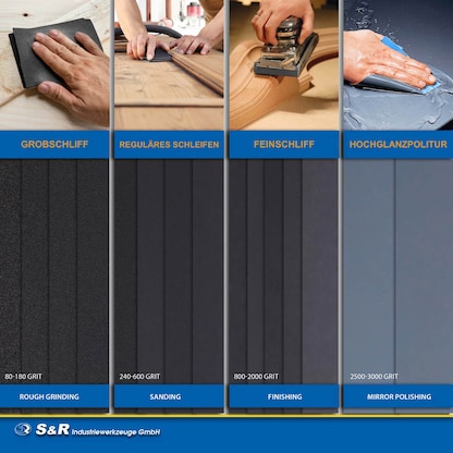 Artikelbild 4 für S&R Schleifblatt-Set 60 St., Artikelnummer 390516