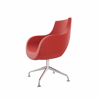Artikelbild 2 für fm Sessel Pirum rot chrom Stoff 71,0 x 73,0 x 94,5 cm, 1 St., Artikelnummer 446858