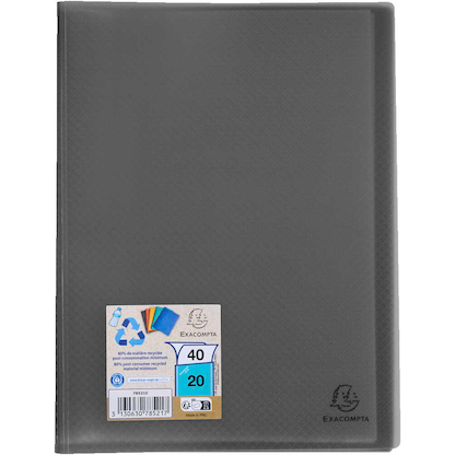 Artikelbild 5 für Exacompta Opak Sichtbuch DIN A4, 20 Hüllen schwarz, 1 St., Artikelnummer 680859