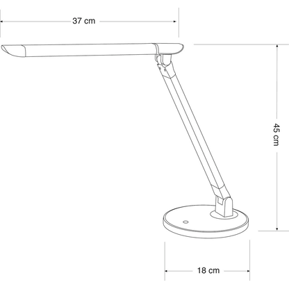 Artikelbild 2 für ALCO 9157 LED Schreibtischlampe silber/schwarz 8 W, Artikelnummer 302091