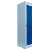 Artikelbild 1 für LÜLLMANN Schließfachschrank enzianblau, lichtgrau 526051, 5 Schließfächer 40,0 x 50,0 x 180,0 cm, Artikelnummer 186526