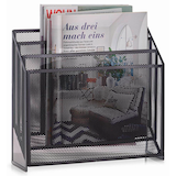 Artikelbild 1 für Zeller Zeitungsständer Mesh 18176 schwarz Metall, DIN A4, 1 St., Artikelnummer 423667