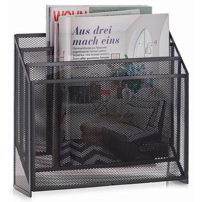 Artikelbild für Zeller Zeitungsständer Mesh 18176 schwarz Metall, DIN A4, 1 St., Artikelnummer 423667