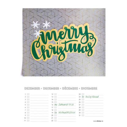 Artikelbild 3 für folia Kalender zum Selbstgestalten 17,0 x 24,0 cm jahresunabhängig, 1 St., Artikelnummer 478903