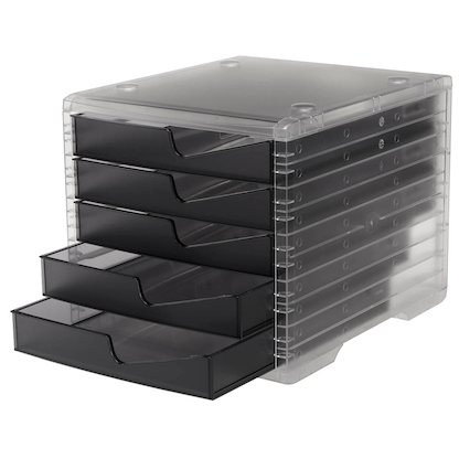 Artikelbild 4 für styro Schubladenbox styroswingbox light anthrazit 275-8430.924, DIN A4 mit 5 Schubladen, 1 St., Artikelnummer 821742