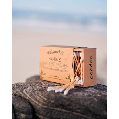 Artikelbild 3 für pandoo Wattestäbchen weiß, 200 St., Artikelnummer 933299