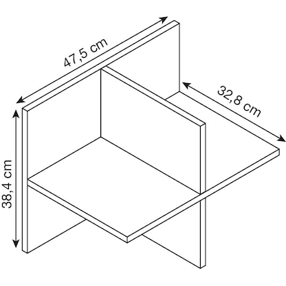 Artikelbild 2 für MÖBELPARTNER Aino Fachteiler für Regale artisan-eiche 47,5 x 32,8 x 38,4 cm, Artikelnummer 172427