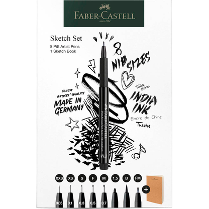 Artikelbild für FABER-CASTELL Pitt Artist Pen Handlettering-Set schwarz, 1 Set, Artikelnummer 278347