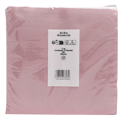 Artikelbild 4 für PROnappe Servietten altrosa 2-lagig 38,0 x 38,0 cm, 40 St., Artikelnummer 634739