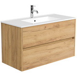 Artikelbild 1 für POSSEIK Waschbecken mit Unterschrank LIMES 100 eiche gold 100,0 x 46,5 x 58,5 cm, Artikelnummer 669404