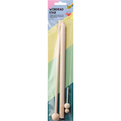 Artikelbild für folia Bastelholz natur Windrad Stab, 1 Set, Artikelnummer 693107