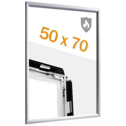 Artikelbild für SPRINTIS Brandschutz-Klapprahmen silber 50,0 x 70,0 cm, 1 St., Artikelnummer 730709