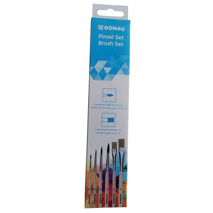 Artikelbild für DONAU Pinsel-Set Größe 4, 8, 10, 12, 6-teilig, Artikelnummer 694103