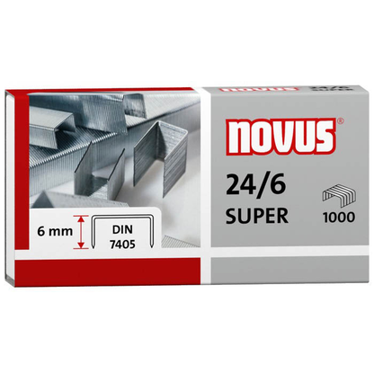 Artikelbild 2 für novus Heftklammern SUPER 24/6, 1.000 St., Artikelnummer 337055