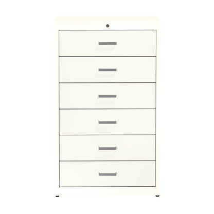 Artikelbild 4 für mauser client cardy Karteischrank reinweiß 6 Schubladen 80,0 x 60,0 x 135,0 cm, 1 St., Artikelnummer 259539