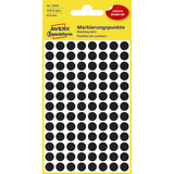 Artikelbild 1 für AVERY Zweckform Klebepunkte 3009 schwarz Ø 8,0 mm, 416 St., Artikelnummer 816037