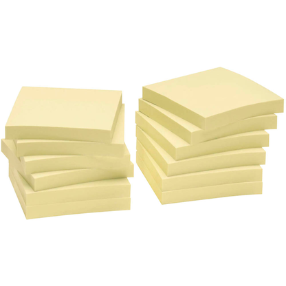 Artikelbild für inFO Recycling Haftnotizen 5654-11BOX gelb, 12 Blöcke, Artikelnummer 883367