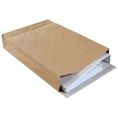 Artikelbild 2 für flexiPAK Faltentaschen classic eco Fixverschluss ca. DIN A3 ohne Fenster natur mit 5,0 cm Falte, 300 St., Artikelnummer 329314