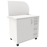 Artikelbild 1 für fm Sidney Bürowagen weiß 3 Ebenen 124,0 x 64,2 x 150,0 cm, Artikelnummer 510384