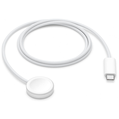 Artikelbild für Apple Watch Magnetisches Ladekabel auf USB Induktive Ladestation weiß, Kabellänge: 1,0 m, Artikelnummer 161269
