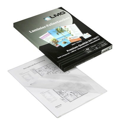 Artikelbild für LMG Soft Touch Laminierfolien matt für A4 75 micron, 100 St., Artikelnummer 432712