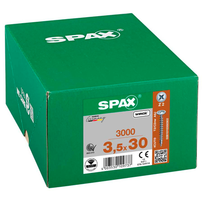 Artikelbild 2 für SPAX® Universalschrauben Z2 Rückwandkopf WIROX 0281010350302 3,5 mm x 30 mm, 3.000 St., Artikelnummer 395768