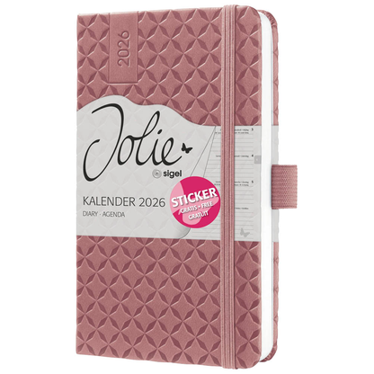 Artikelbild 2 für SIGEL Buchkalender Jolie 2026 altrosa, 1 St., Artikelnummer 568711