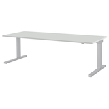 Artikelbild 1 für mauser varitos.c elektrisch höhenverstellbarer Schreibtisch lichtgrau, alu rechteckig, C-Fuß-Gestell alu 200,0 x 80,0 cm, Artikelnummer 272866