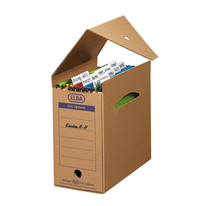 Artikelbild 2 für ELBA Archivboxen tric system braun 16,0 x 34,1 x 31,5 cm, 6 St., Artikelnummer 748624