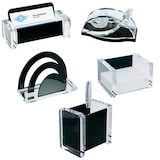 Artikelbild 1 für WEDO Schreibtischset Acryl Exklusiv glasklar/schwarz, Artikelnummer 782656