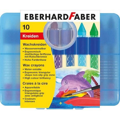Artikelbild für EBERHARD FABER Wachsmalstifte farbsortiert, 10 St., Artikelnummer 252074