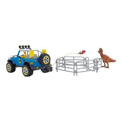 Artikelbild 12 für Schleich® Dinosaurs 41464 Geländewagen mit Dino-Außenposten Spielfiguren-Set, Artikelnummer 346381