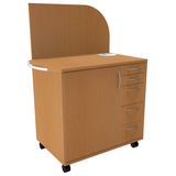 Artikelbild 1 für fm Sidney Bürowagen buche 3 Ebenen 124,0 x 64,2 x 150,0 cm, Artikelnummer 509804