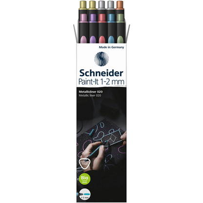 Artikelbild 2 für Schneider 020 Lackmarker farbsortiert 1,0 - 2,0 mm, 10 Set, Artikelnummer 564751