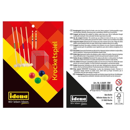 Artikelbild 10 für Idena Krocketspiel braun, Artikelnummer 880064