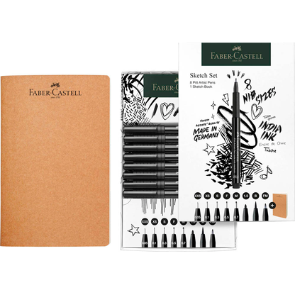 Artikelbild 3 für FABER-CASTELL Pitt Artist Pen Handlettering-Set schwarz, 1 Set, Artikelnummer 278347