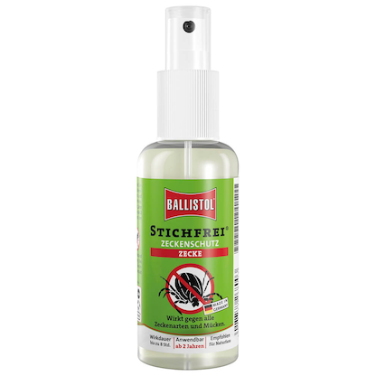 Artikelbild für BALLISTOL STICHFREI® ZECKE Mückenschutz-Spray 100 ml, Artikelnummer 611428