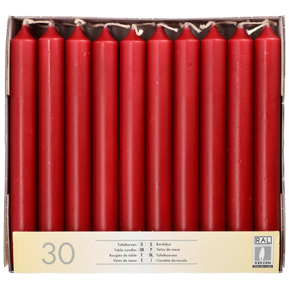 Artikelbild für STARPAK Kerzen bordeaux, 30 St., Artikelnummer 618548