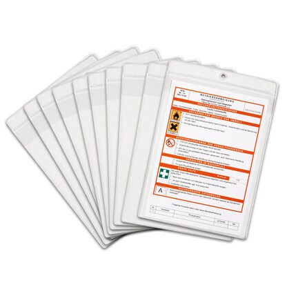 Artikelbild für DURABLE Sichttaschen DIN A5 transparent genarbt 0,17 mm, 10 St., Artikelnummer 482729