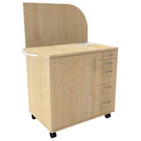 Artikelbild 1 für fm Sidney Bürowagen ahorn 3 Ebenen 124,0 x 64,2 x 150,0 cm, Artikelnummer 509817