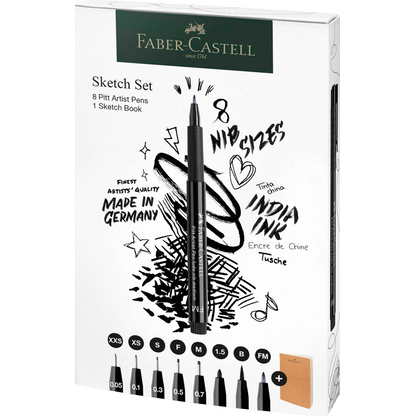 Artikelbild 4 für FABER-CASTELL Pitt Artist Pen Handlettering-Set schwarz, 1 Set, Artikelnummer 278347