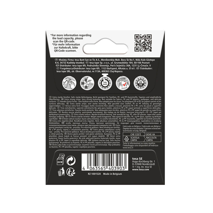 Artikelbild 5 für tesa Klettband Ultra Power Lock schwarz, 4 St., Artikelnummer 464707