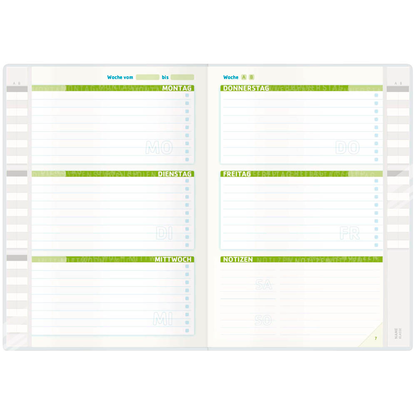 Artikelbild 3 für Häfft® Verlag Hausaufgabenheft Schulstuff Cool Cat liniert DIN A5 ohne Rand, 96 Blatt, 1 St., Artikelnummer 370657