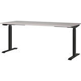 Artikelbild 1 für GERMANIA Bedano höhenverstellbarer Schreibtisch kaschmir rechteckig, T-Fuß-Gestell schwarz 180,0 x 80,0 cm, Artikelnummer 389089