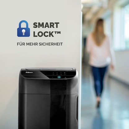 Artikelbild 13 für Fellowes AutoMax 550C Aktenvernichter mit Partikelschnitt P-4, 4 x 38 mm, bis 500 Blatt, schwarz, Artikelnummer 423893