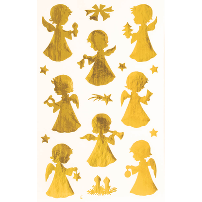Artikelbild 2 für AVERY Zweckform Aufkleber Engel, gold, 8 Etiketten, Artikelnummer 723753