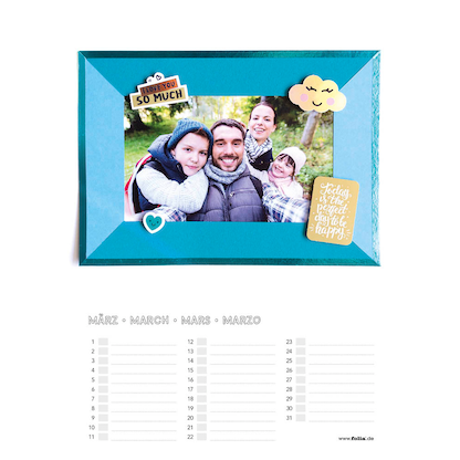 Artikelbild 4 für folia Kalender zum Selbstgestalten 17,0 x 24,0 cm jahresunabhängig, 1 St., Artikelnummer 478903