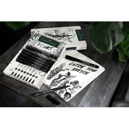 Artikelbild 6 für FABER-CASTELL Pitt Artist Pen Handlettering-Set schwarz, 1 Set, Artikelnummer 278347