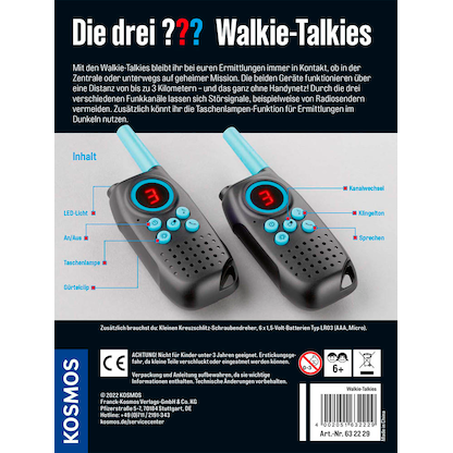 Artikelbild 5 für KOSMOS Die drei ??? Funkgeräte schwarz, Artikelnummer 277329