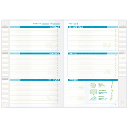 Artikelbild 4 für Häfft® Verlag Hausaufgabenheft Schulstuff Cool Cat liniert DIN A5 ohne Rand, 96 Blatt, 1 St., Artikelnummer 370657